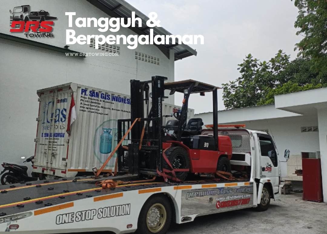 jasa angkut towing untuk forklif alat berat